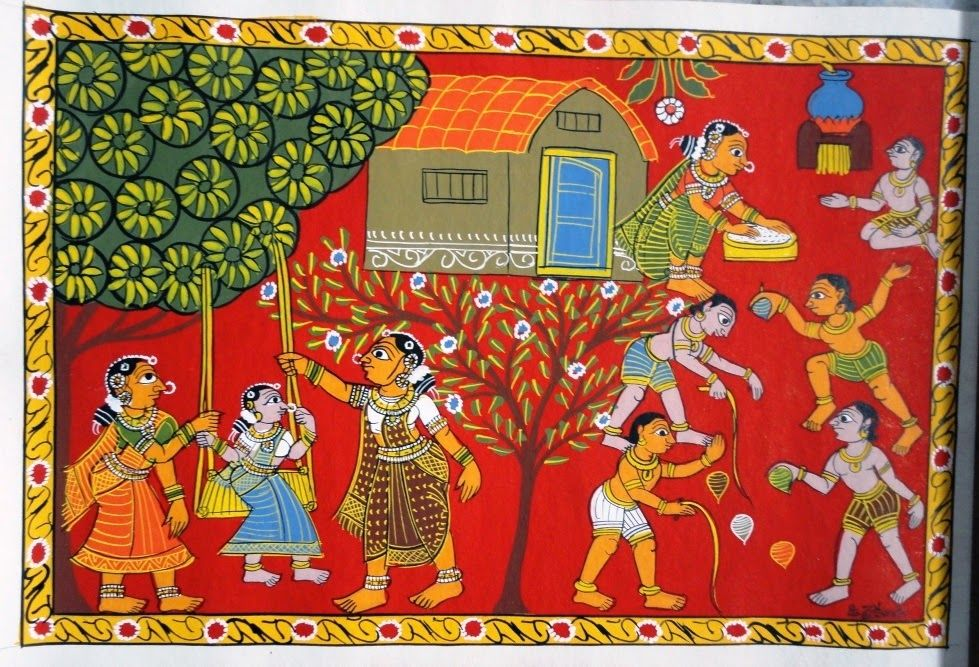 Village Festival Cheriyal Painting